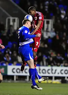 Framed Print : Battling for Control: Elliott vs. Mills in the Intense Championship Showdown between Reading and Bristol City (December 26, 2010)