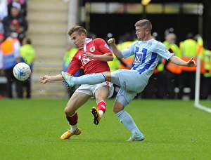Coventry City V Bristol City Prints: Battling for Control: Joe Bryan vs