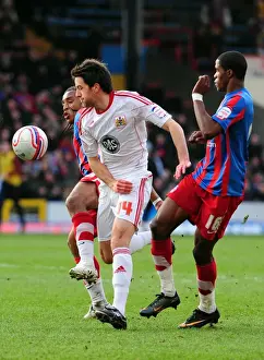Crystal Palace V Bristol City Prints: Battling for Control: Skuse vs. Zaha - Crystal Palace vs. Bristol City, Championship 2011