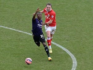 Images Dated 25th January 2015: Battling for FA Cup Supremacy: Luke Ayling vs Enner Valencia