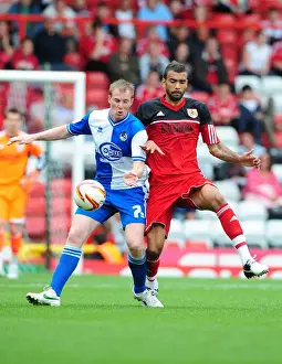 Louis Carey Testimonial Prints: Battling Rivals: Fontaine vs. Clarkson - Bristol City vs. Bristol Rovers, 2012