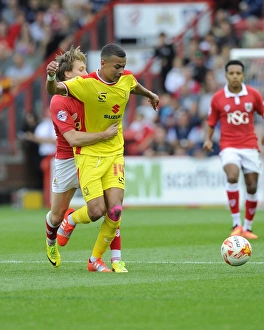 Bristol City V MK Dons Prints: Battling Rivals: Luke Freeman vs. Dele Alli - Intense Bristol City vs. MK Dons Clash