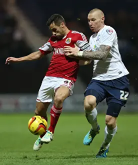 Battling Rivals: Sam Baldock vs Jack King in Preston North End vs Bristol City Football Clash