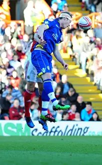 Battling for Supremacy: Carey vs. Becchio in the Championship Clash between Bristol City and Leeds United, 12/02/2011