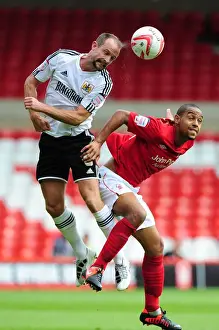 Nottingham Forest V Bristol City Prints: Battling for Supremacy: Carey vs