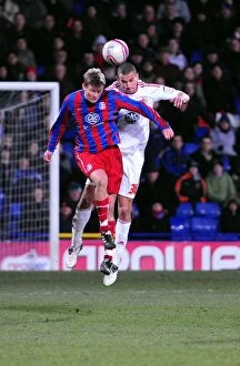 Images Dated 22nd January 2011: Battling for Supremacy: Caulker vs. Iverson - Crystal Palace vs