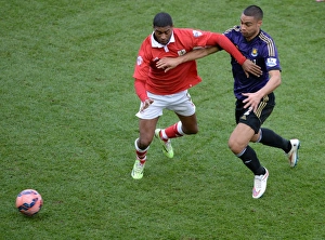 Bristol City V West Ham Prints: Battling for Supremacy: Derrick Williams vs