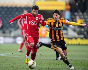 Hull City V Bristol City Prints: Battling for Supremacy: Foster vs