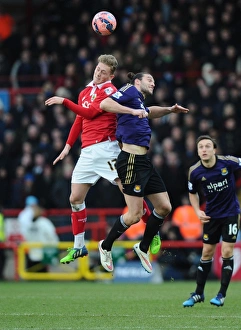 Bristol City V West Ham Prints: Battling for Supremacy: George Saville vs