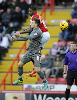 Bristol City V Rotherham United Prints: Battling for Supremacy: Jay Emmanuel-Thomas vs