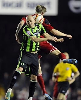 Images Dated 5th March 2013: Battling for Supremacy: Jon Stead vs. Adam El-Abd in the Npower Championship Clash between Bristol