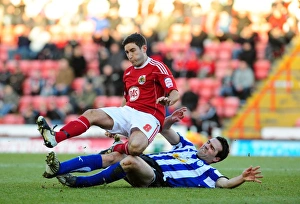 Bristol City V Sheffield Wednesday Prints: Battling for Supremacy: Lee Johnson vs