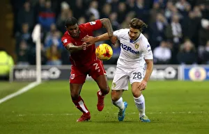 Leeds United V Bristol City Prints: Battling for Supremacy: Mark Little vs