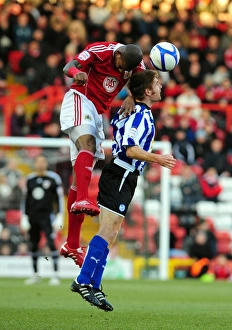 Bristol City V Sheffield Wednesday Prints: Battling for Supremacy: Marvin Elliott vs