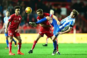 Bristol City V Brighton And Hove Albion Prints: Battling for Supremacy: O'Neil vs