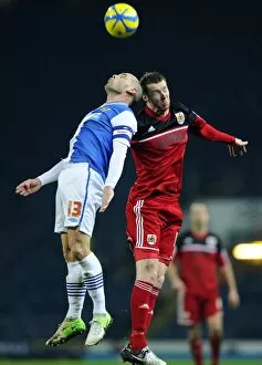 Blackburn Rovers v Bristol City Collection: Battling for Supremacy: Pearson vs. Murphy in FA Cup Clash at Ewood Park