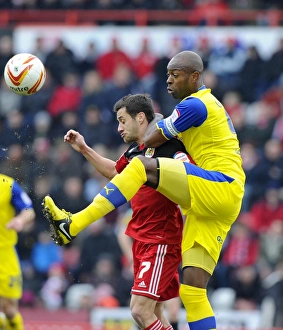 Battling for Supremacy: Sam Baldock vs. Anthony Gardner - Bristol City vs. Sheffield Wednesday, April 1, 2013