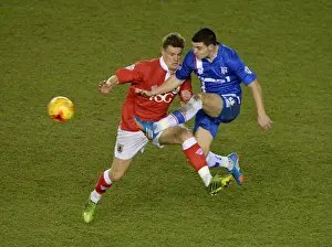 Bristol City V Gillingham JPT Prints: Battling for Supremacy: Smith vs Egan in the Johnstone's Paint Trophy Showdown