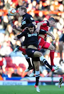 Bristol City V Charlton Prints: Battling for Supremacy: Wilson vs. Kerkar in the Heights of Championship Football