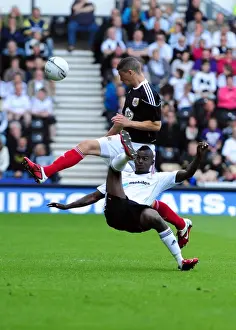 Derby County V Bristol City Prints: Battling for Supremacy: Wilson vs