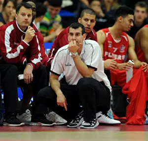 Bristol Flyers V Durham Wildcats Prints: BBL Action: Kapoulas Coaches Bristol Flyers Against Durham Wildcats