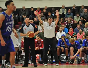 Bristol Flyers V Glasgow Rocks BBL CUP Prints: BBL Cup Semi-Final Showdown: Andreas Kapoulas and the Charging Bristol Flyers vs Glasgow Rocks