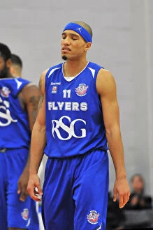 Images Dated 12th December 2014: BBL Cup Semi-Final Showdown: Greg Streete's Unyielding Performance for the Bristol Flyers Against