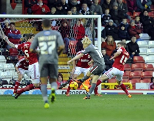 Bristol City V Rotherham United Prints: Ben Pringle Scores for Rotherham United Against Bristol City, 14th December 2013