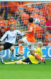 Blackpool V Bristol City Prints: Blackpool's Disallowed Goal: Gary Taylor-Fletcher vs