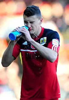 Bristol City V Charlton Prints: Bloodied James Wilson: The Intense Moment at Ashton Gate after Bristol City vs Charlton Athletic