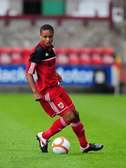 Images Dated 1st August 2012: Bobby Reid in Action: Bristol City vs. Dunfermline Athletic, 01.08.12
