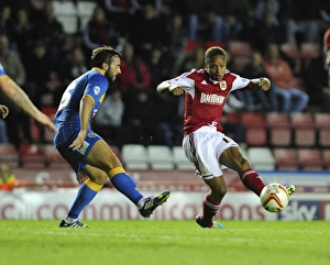 Bristol City V Shrewsbury Town Prints: Bobby Reid in Action: Bristol City vs. Shrewsbury Town, Sky Bet League One, 2013