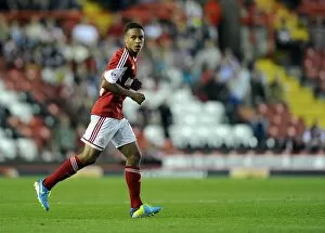 Images Dated 27th August 2013: Bobby Reid in Action: Bristol City vs Crystal Palace, Capital One Cup 2013