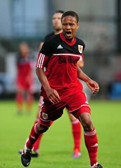 Images Dated 1st August 2012: Bobby Reid in Action: Bristol City vs Dunfermline Athletic, August 1
