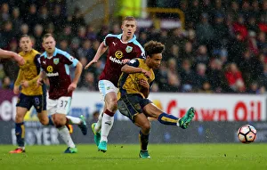 Burnley Prints: Bobby Reid in Action: Burnley vs. Bristol City, FA Cup Fourth Round, Turf Moor, 2017