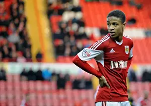Bristol City V Watford FA Cup Prints: Bobby Reid in Action: FA Cup Third Round - Bristol City vs Watford