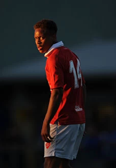 Images Dated 9th July 2014: Bobby Reid in Action: Pre-Season Friendly - Weston Super Mare vs. Bristol City, 2014