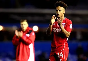 Bobby Reid in Action: Sky Bet Championship Showdown at St. Andrews Stadium - Birmingham City vs. Bristol City (November 19, 2016)