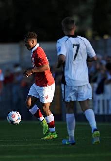 Images Dated 9th July 2014: Bobby Reid in Action: Weston Super Mare vs. Bristol City, 2014