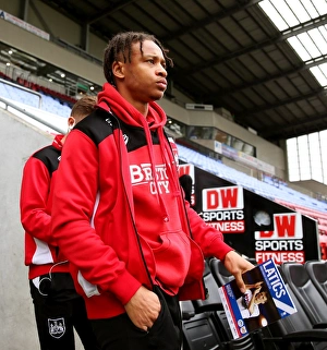 Wigan Athletic V Bristol City Prints: Bobby Reid in Action: Wigan Athletic vs