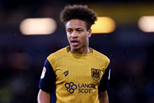 Burnley Prints: Bobby Reid of Bristol City in Action Against Burnley at Turf Moor
