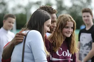 Portishead V Bristol City Prints: Bobby Reid of Bristol City Mingles with Fans at Portishead Town Pre-Season Friendly