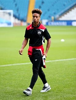 Images Dated 13th September 2016: Bobby Reid of Bristol City Ponders the Pitch Before Sheffield Wednesday Clash (September 13, 2016)