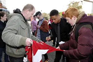 Bristol City V Gillingham Prints: Bobby Reid of Bristol City Signing Autographs for Fans during Bristol City v Gillingham Match