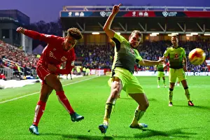 Bristol City V Reading Prints: Bobby Reid Crosses for Bristol City: Sky Bet Championship Clash vs. Reading (January 2017)