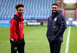 Bobby Reid in Deep Conversation Before Huddersfield Town vs. Bristol City Clash (10/12/2016)