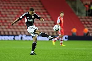 Images Dated 24th September 2013: Bobby Reid Goes for Glory: Southampton vs. Bristol City, Capital One Cup Showdown