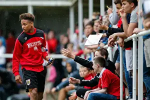 Bobby Reid Interacts with Ecstatic Fans at Bristol City's Preseason Community Match