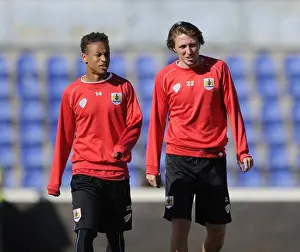 Extension Gunners V Bristol City Prints: Bobby Reid and Luke Ayling of Bristol City Face Off Against Extension Gunners in Botswana