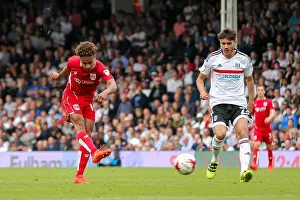 Fulham V Bristol City Prints: Bobby Reid Scores a Hat-trick: Bristol City Leads 3-0 over Fulham at Craven Cottage (Sky Bet EFL Championship)
